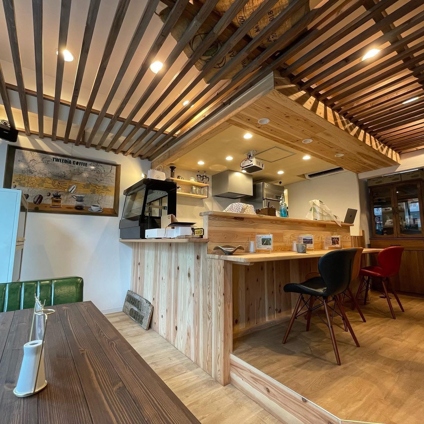 TWEEDIA COFFEE店内コーヒーマップ