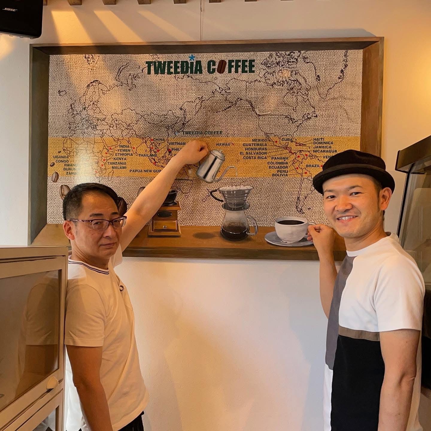 TWEEDIA COFFEE店内コーヒーマップ