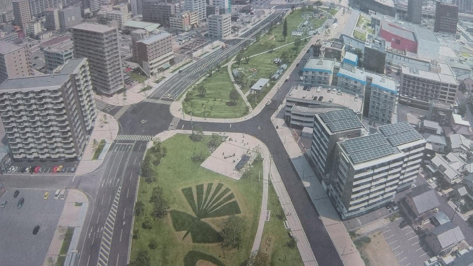 大分いこいの道芝アート