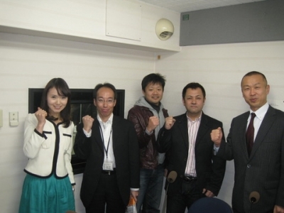 左から、宮原さん、宮崎、弘中さん、中川さん、木村代表