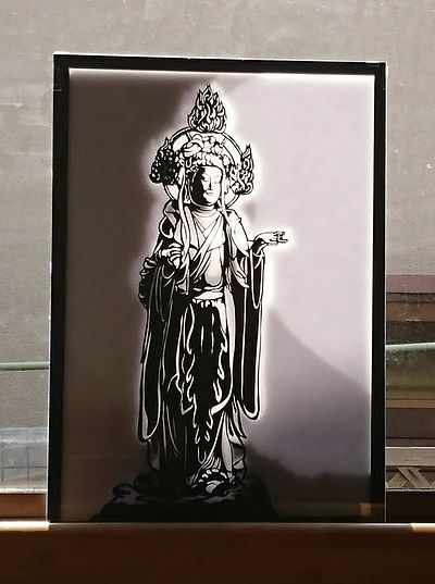 シルエットアート　仏像