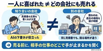 AI副業で「作れた」のに売れない。営業代行に頼む前に確かめたいこと