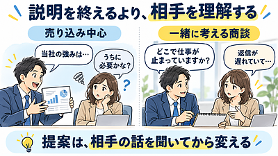 営業はお願いしない。クロージングは「決めてもらう技術」ではなく、一緒にたどり着くもの