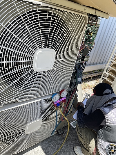 【空調機省エネ】オフィス　運転電力32.5％削減