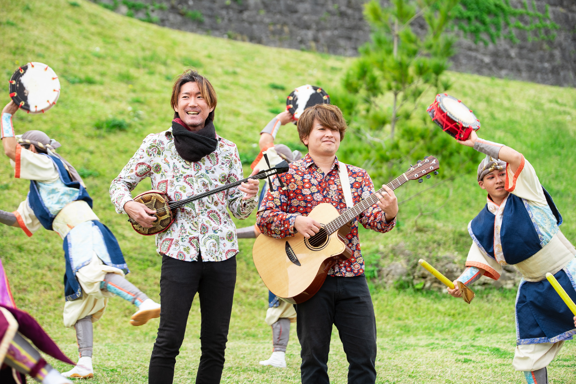 唄三線＋エイサー演舞