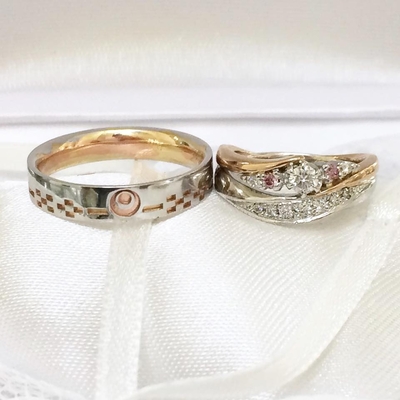 沖縄婚約結婚指輪1