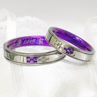 沖縄ミンサー結婚指輪チタン4