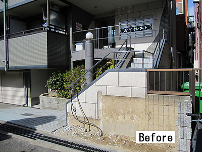 マンションエントランスのリフォーム