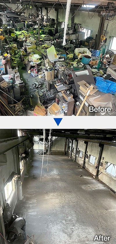 廃業に伴う工場内機械・残置物の一括撤去 【大阪市福島区】