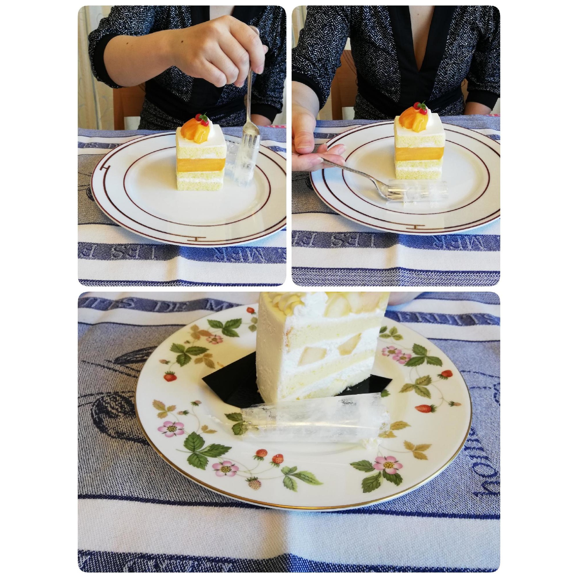 上品なようで間違いがちなテーブルマナー6 ケーキを食べるその前に ケーキを巻いているセロハンの外し方 マナー講師 石田宙子 マイベストプロ大阪