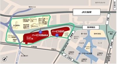 ハービス大阪地図