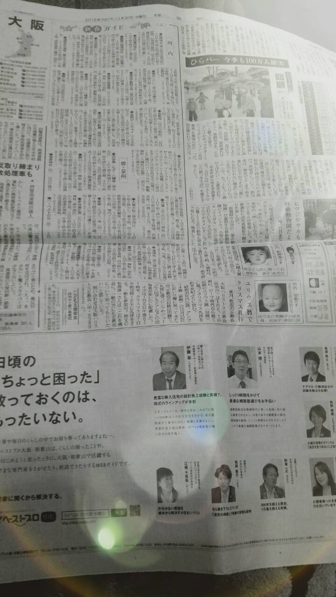 新聞広告2015.12.30　全体像