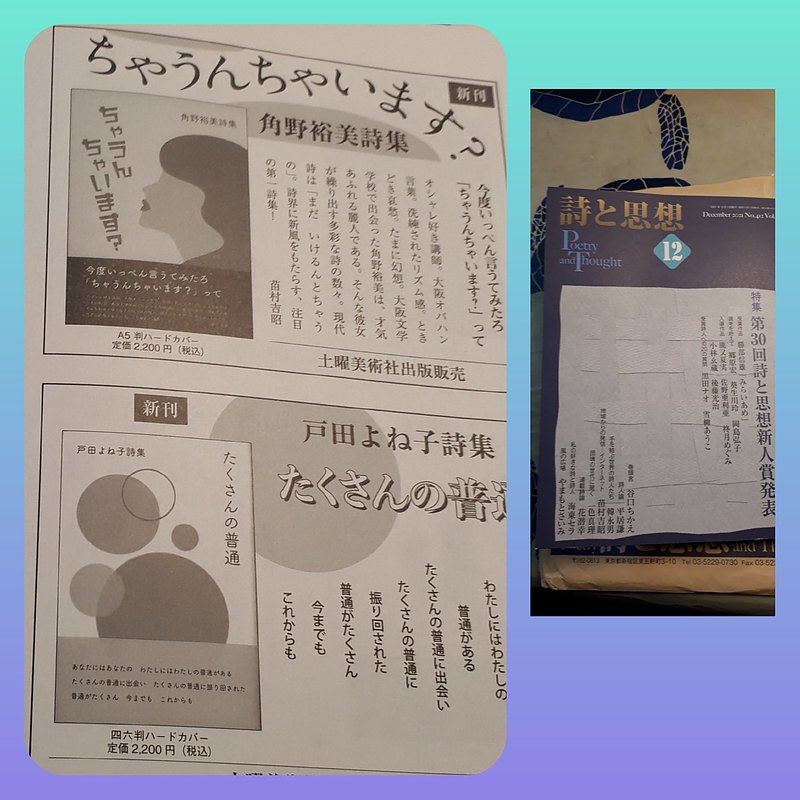 ちゃうんちゃいます？広告詩と思想12月号