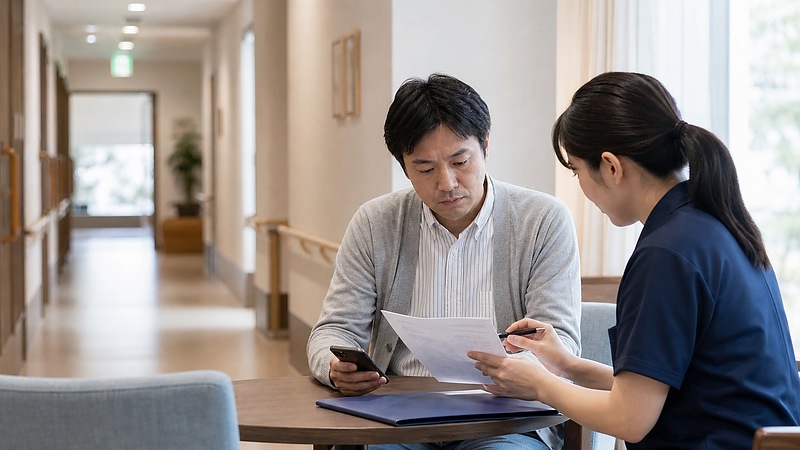 施設で親が亡くなった時の初動
