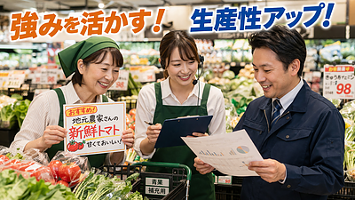 【思考編】スーパーマーケットの生産性を劇的に変える 「4ステップ改善法」