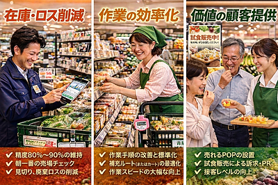 【実践編】スーパーマーケットの生産性向上は「4ステップ」で実現できる