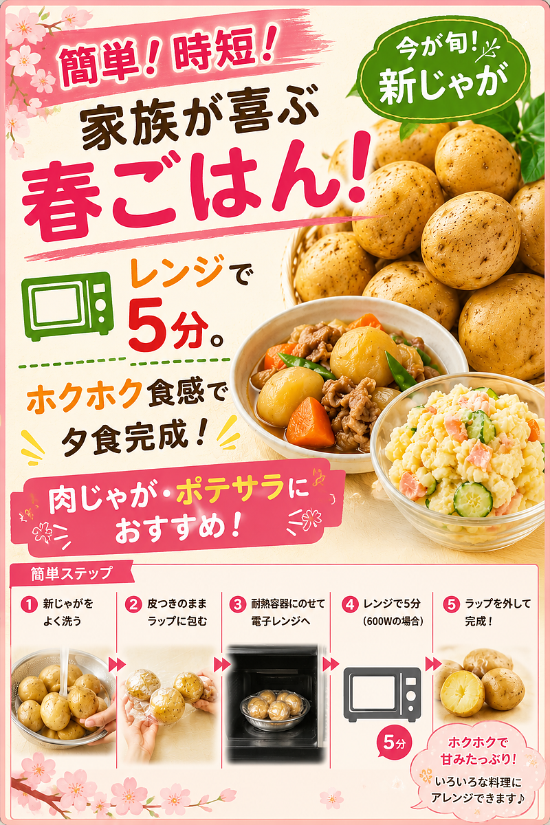 新じゃがレシピーPOP