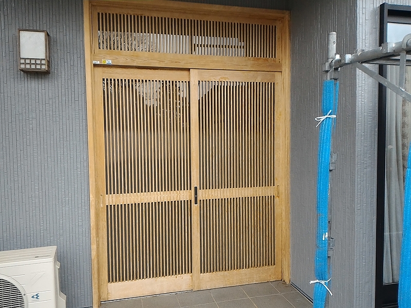 木製建具あく抜き