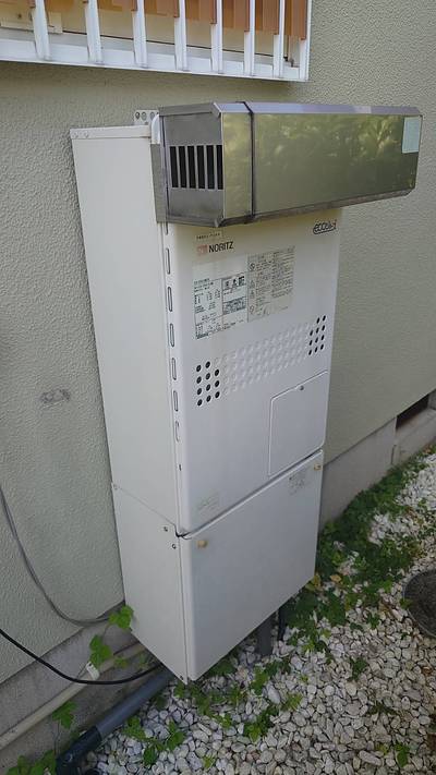 ガス暖房機に連動した給湯器交換　日高市