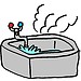【カルタで覚える中国語フレーズ 】NO. 122湯船にお湯を注ぎます