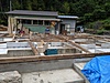 比企郡小川町腰塚の新築住宅（建て替え）での薪ストーブの設置工事（ネスターマーチンS43）