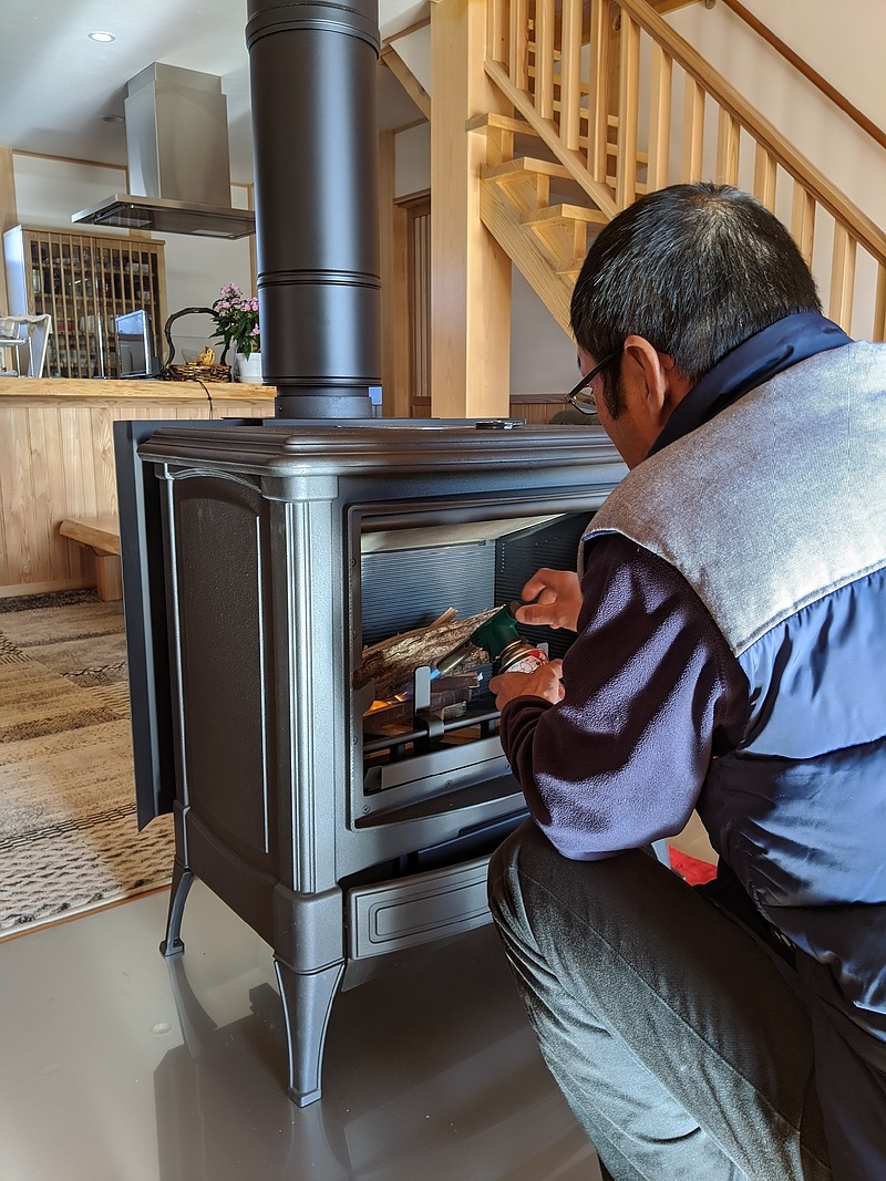 いわき市薪ストーブ工事