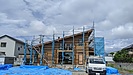 山梨県南アルプス市の新築住宅で薪ストーブの設置工事