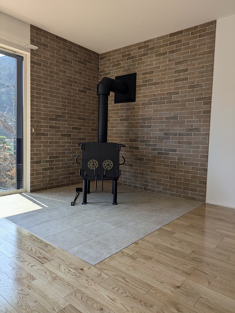 飯能市薪ストーブの設置