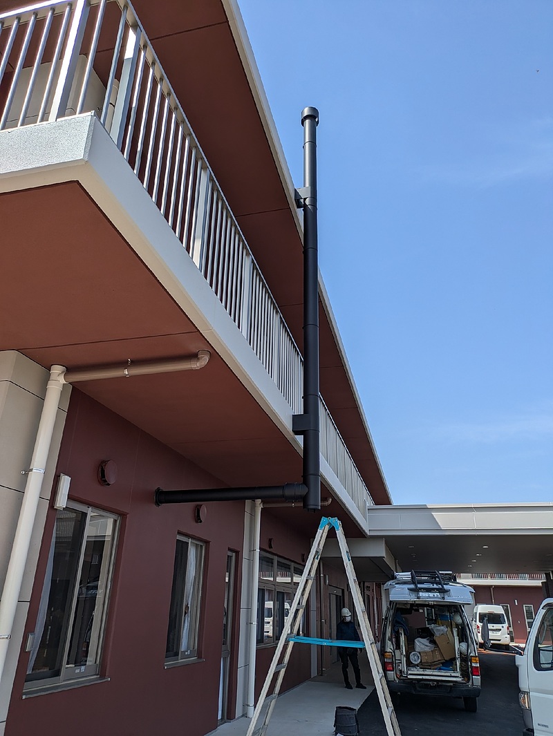 深谷市薪ストーブ工事