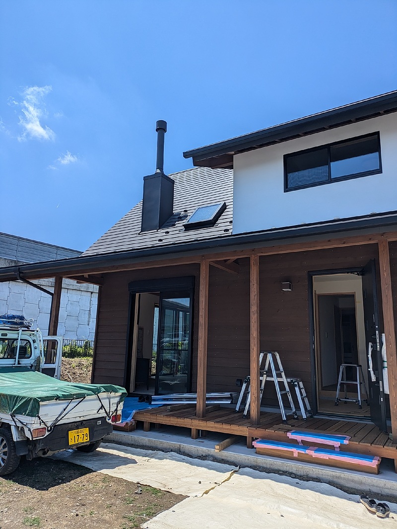 熊谷市肥塚で薪ストーブの設置工事