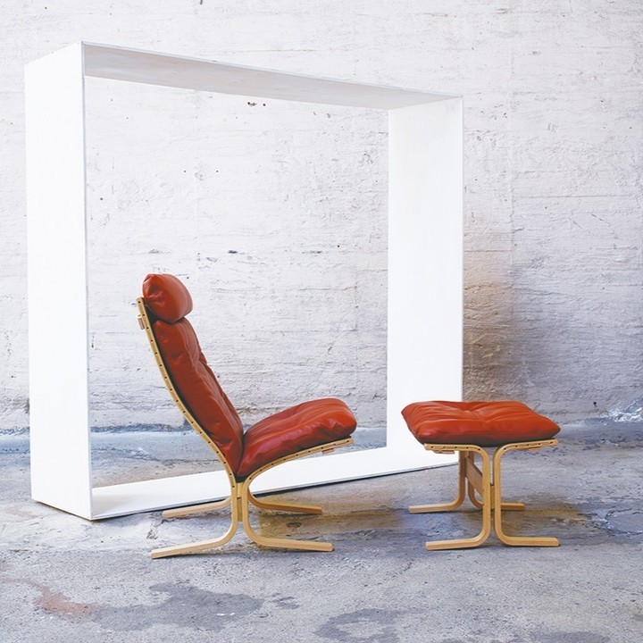 シエスタハイバック＆オットマン_レッド