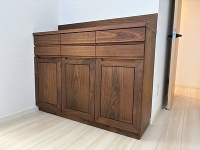 リビングにぴったりな「キャビネット」を納品しました！