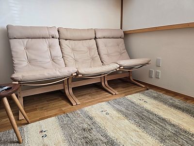 シエスタを3台並べてソファにしました！