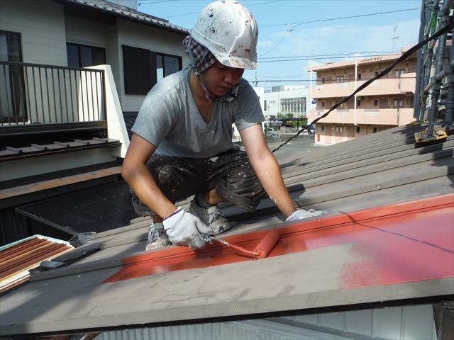 石田邸　屋根錆止め