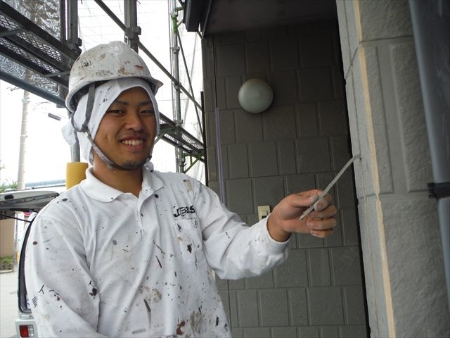 矢野邸コーキング撤去