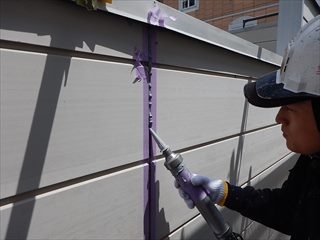 コーキング打ち込み