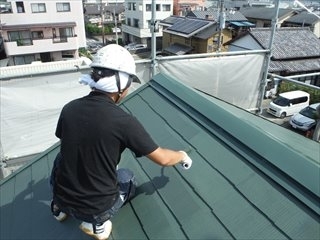 ボヌール★草薙　屋根上塗り