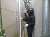 静岡市　外壁塗装工事日誌　高木邸　プライマー塗布・コーキング充填・均し