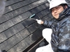 静岡市　外壁塗装工事日誌　ふれあい住宅　屋根下塗り、タスペーサー取付、屋根中塗り、鉄部錆止め。