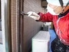 静岡市　外壁塗装工事日誌　ふれあい住宅　樋中塗り、軒天中塗り、軒天上塗り。