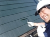 静岡市　外壁塗装工事日誌　ふれあい住宅　屋根上塗り、樋上塗り。