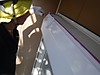 静岡市　外壁塗装工事日誌　入江邸　シャッターBOX中塗り・水切り中塗り・樋中塗り