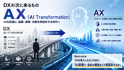 「DXの次」に来るもの──経産省で浮上し始めた「AX（AI Transformation）」とは何か