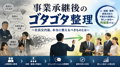 事業承継は社長交代の日に終わるのではなく始まる【事業承継後のゴタゴタ整理1】