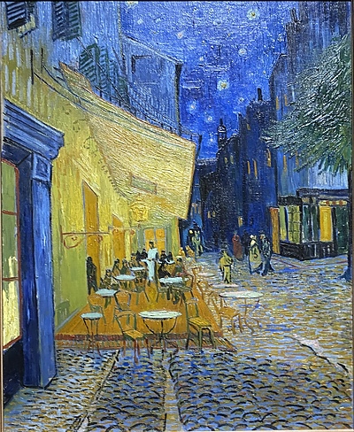 ゴッホ　夜のカフェテラス
