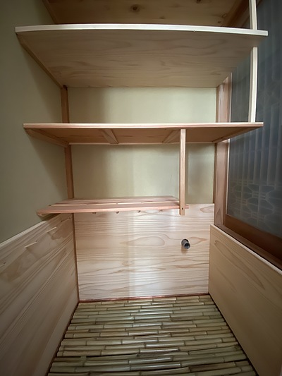 茶の湯　水屋の工事