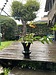 男のいけばな 雨のデッキに