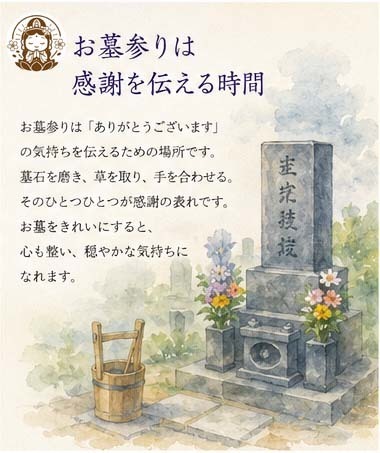 お墓参りは感謝を伝える時間　～「感謝を伝える文化」～