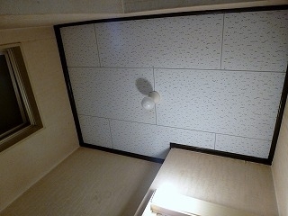 リフォーム後の洗面所の天井