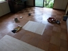 居間などの床の貼り替えリフォーム　浜松市北区　